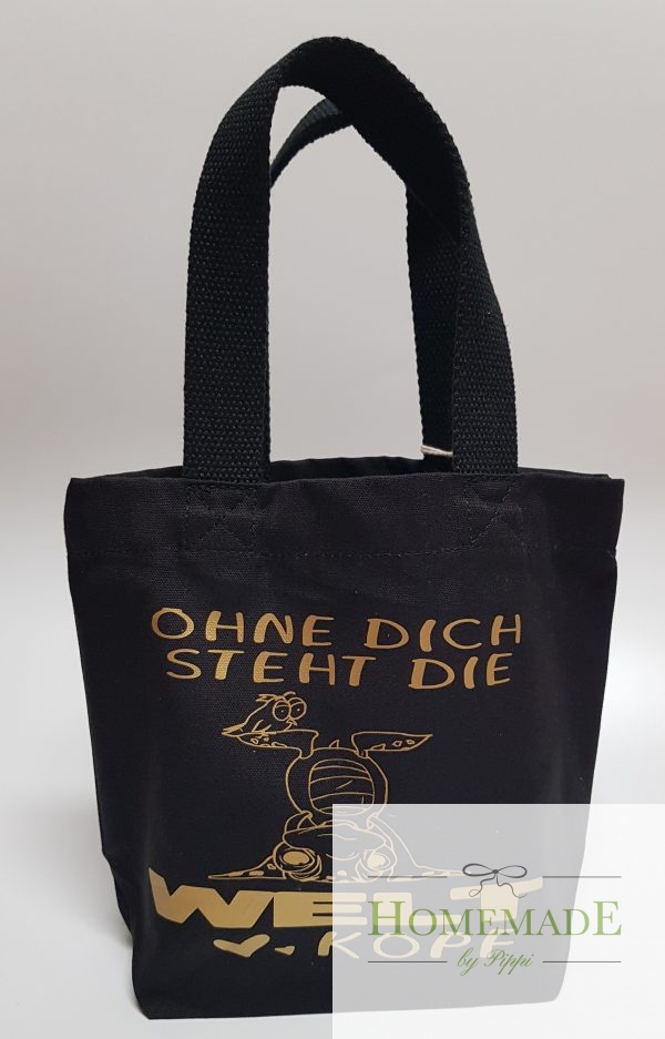 Tasche klein "ohne dich"