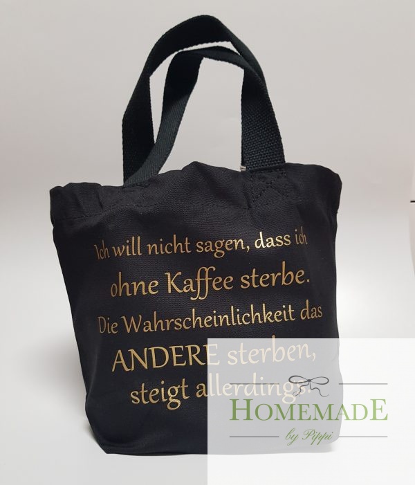 Tasche klein "Kaffee" – Bild 3